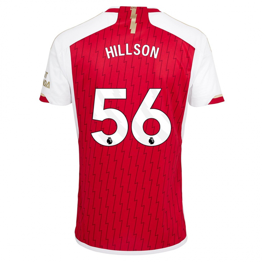 Hombre Camiseta James Hillson #56 Rojo 1ª Equipación 2023/24 La Camisa Perú