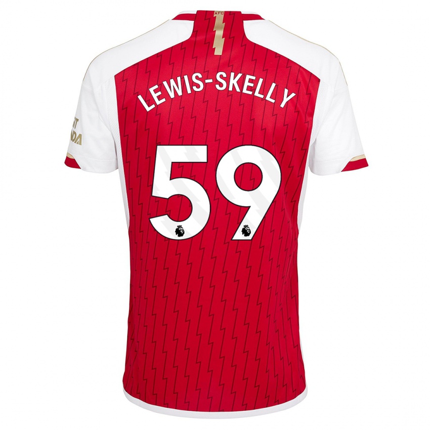 Hombre Camiseta Myles Lewis-Skelly #59 Rojo 1ª Equipación 2023/24 La Camisa Perú