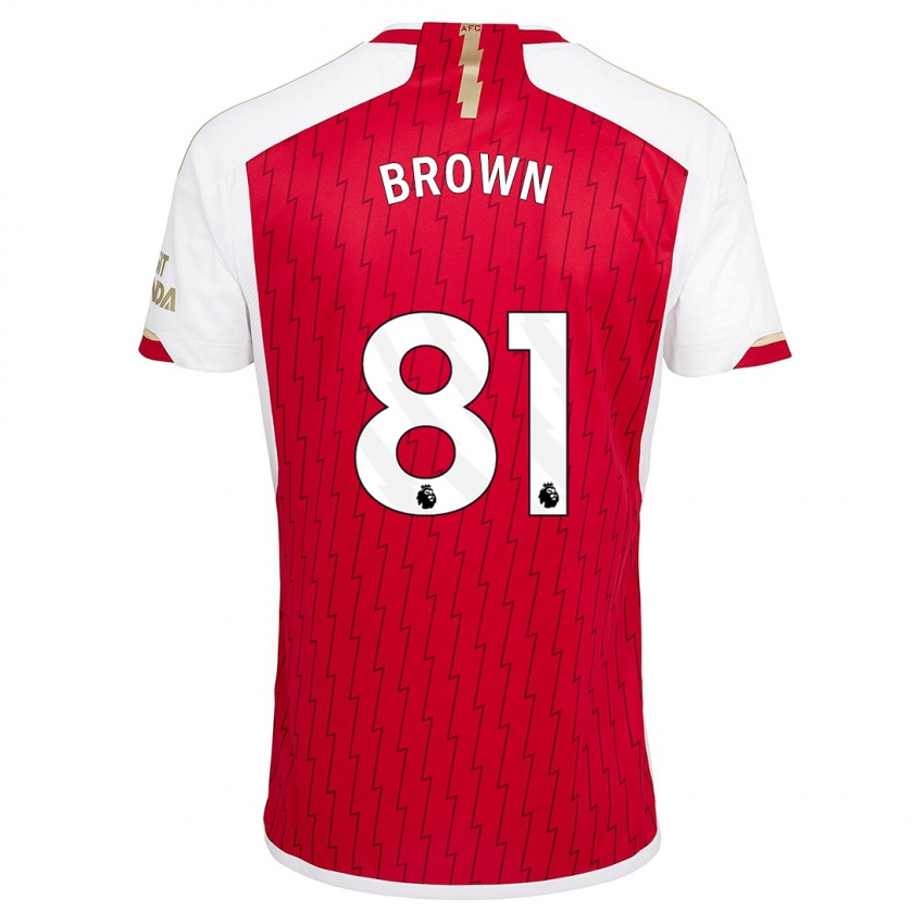 Hombre Camiseta Luis Brown #81 Rojo 1ª Equipación 2023/24 La Camisa Perú