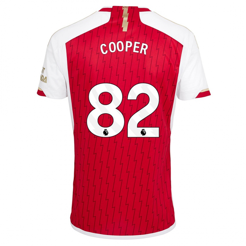 Hombre Camiseta Noah Cooper #82 Rojo 1ª Equipación 2023/24 La Camisa Perú