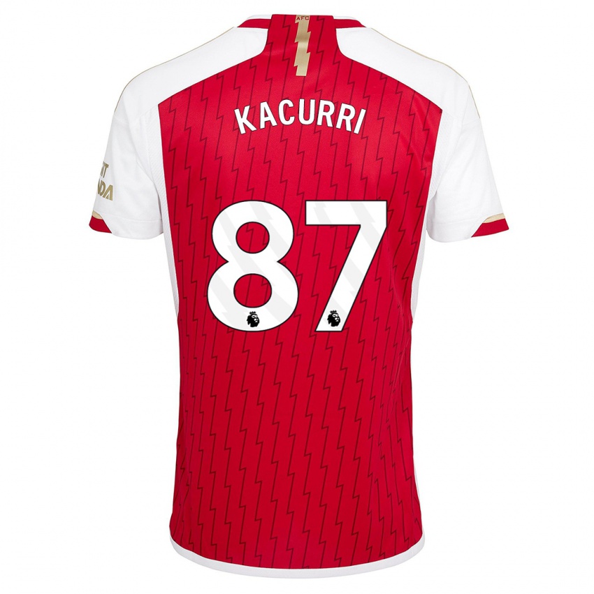 Hombre Camiseta Maldini Kacurri #87 Rojo 1ª Equipación 2023/24 La Camisa Perú