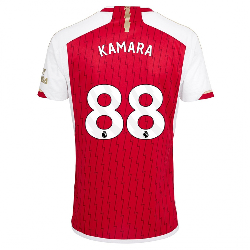 Hombre Camiseta Osman Kamara #88 Rojo 1ª Equipación 2023/24 La Camisa Perú