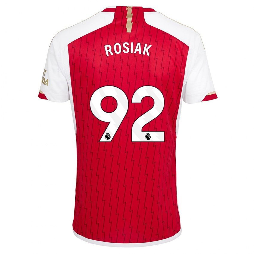 Hombre Camiseta Michal Rosiak #92 Rojo 1ª Equipación 2023/24 La Camisa Perú