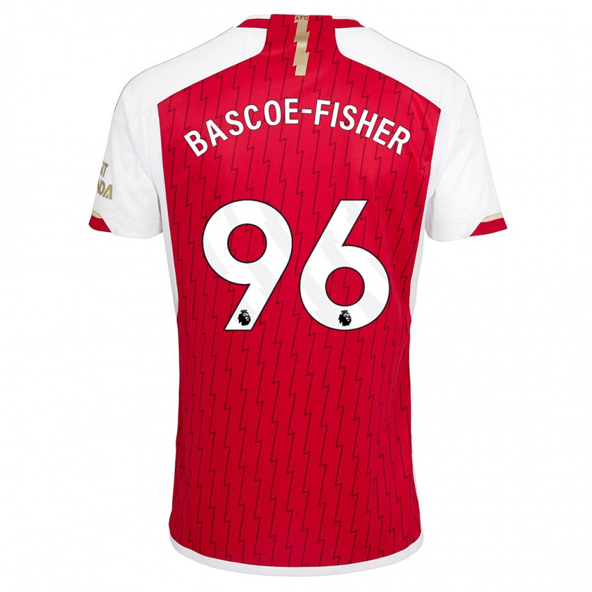 Hombre Camiseta Jakai Bascoe-Fisher #96 Rojo 1ª Equipación 2023/24 La Camisa Perú