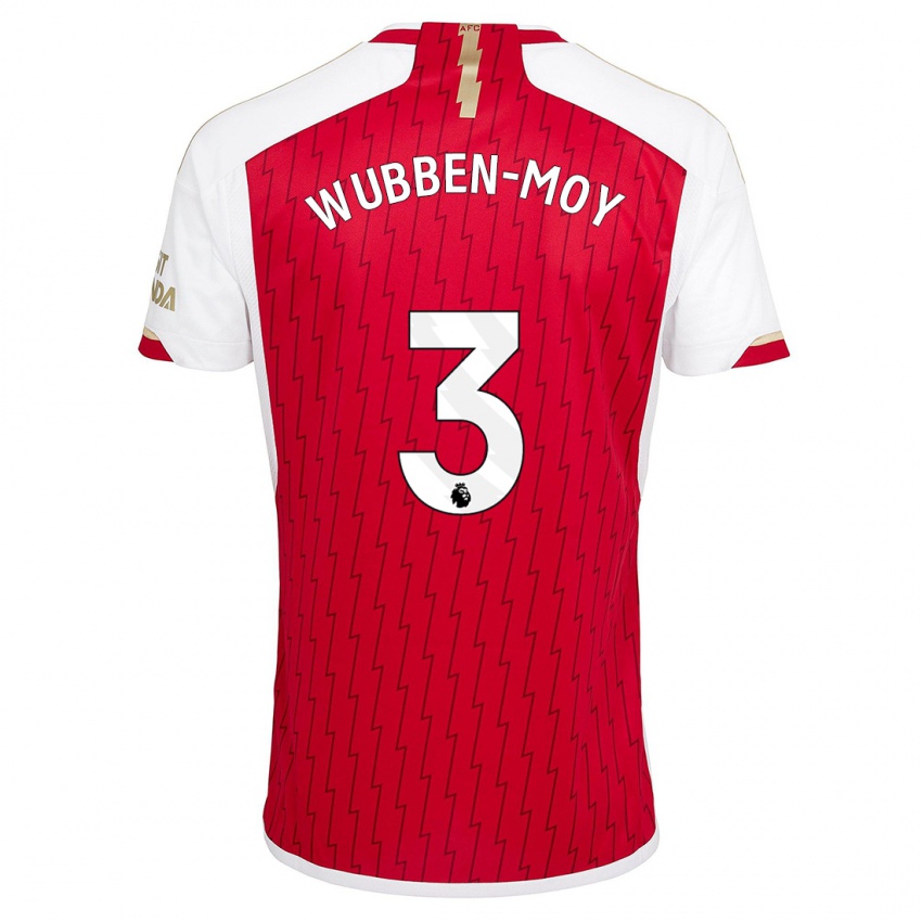 Hombre Camiseta Lotte Wubben-Moy #3 Rojo 1ª Equipación 2023/24 La Camisa Perú