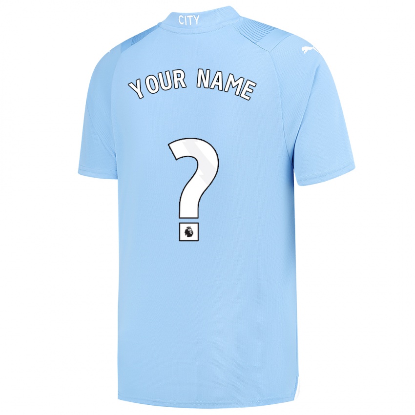 Hombre Camiseta Su Nombre #0 Azul Claro 1ª Equipación 2023/24 La Camisa Perú