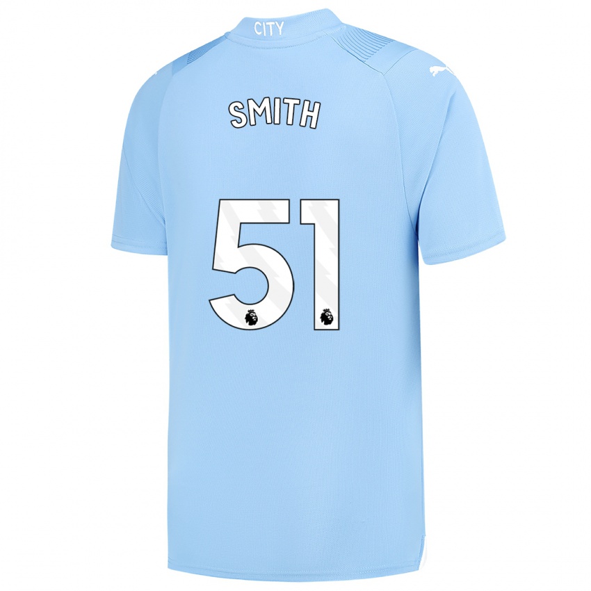 Hombre Camiseta Isaac Smith #51 Azul Claro 1ª Equipación 2023/24 La Camisa Perú