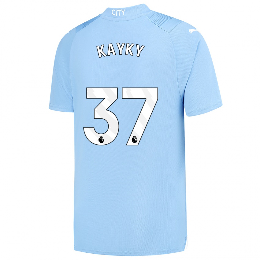 Hombre Camiseta Kayky #37 Azul Claro 1ª Equipación 2023/24 La Camisa Perú