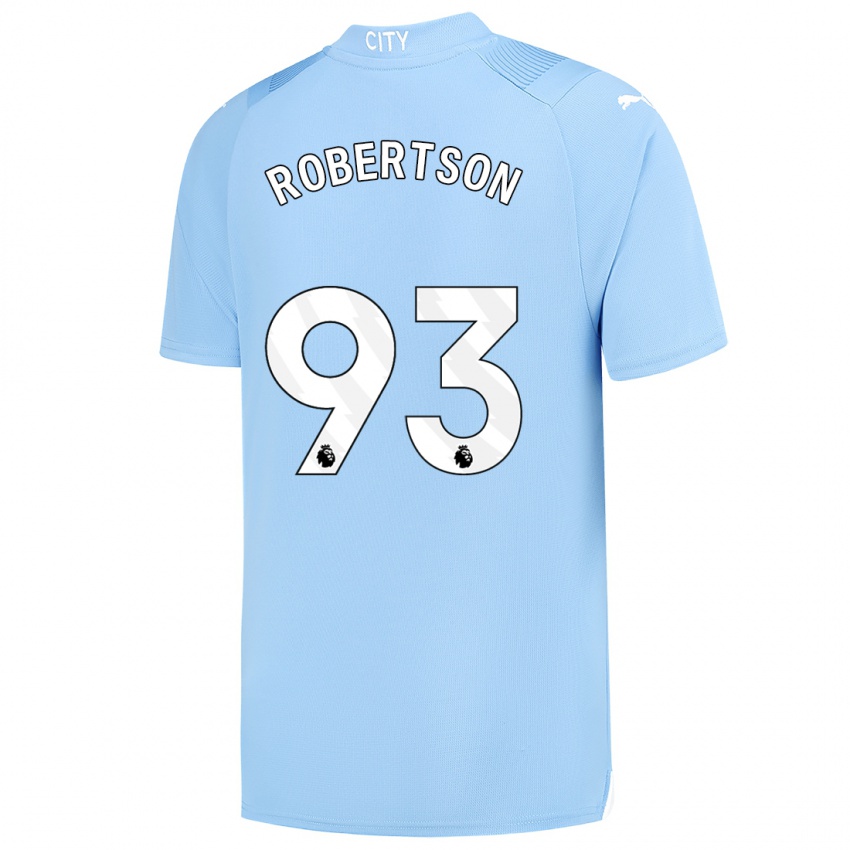 Hombre Camiseta Alex Robertson #93 Azul Claro 1ª Equipación 2023/24 La Camisa Perú