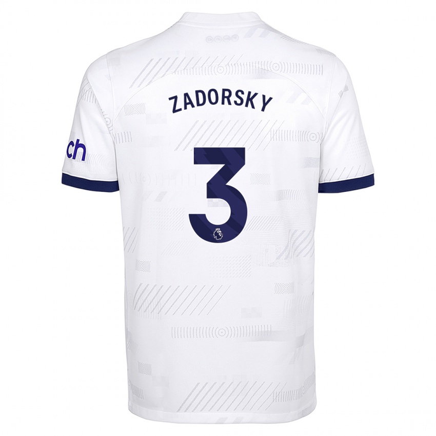 Hombre Camiseta Shelina Zadorsky #3 Blanco 1ª Equipación 2023/24 La Camisa Perú