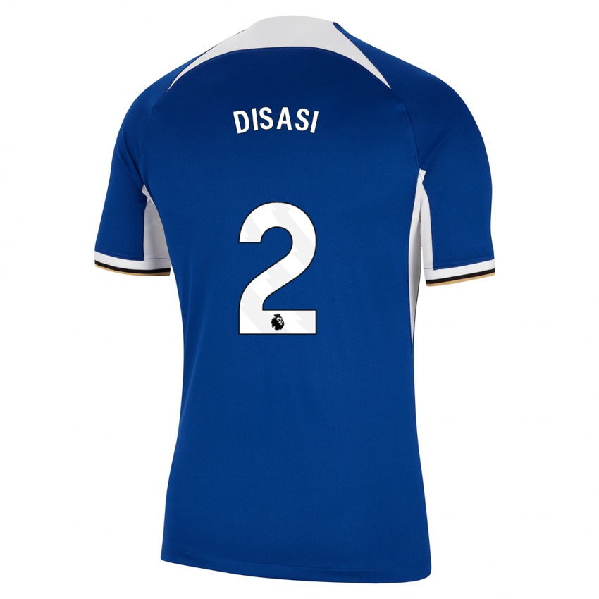 Hombre Camiseta Axel Disasi #2 Azul 1ª Equipación 2023/24 La Camisa Perú