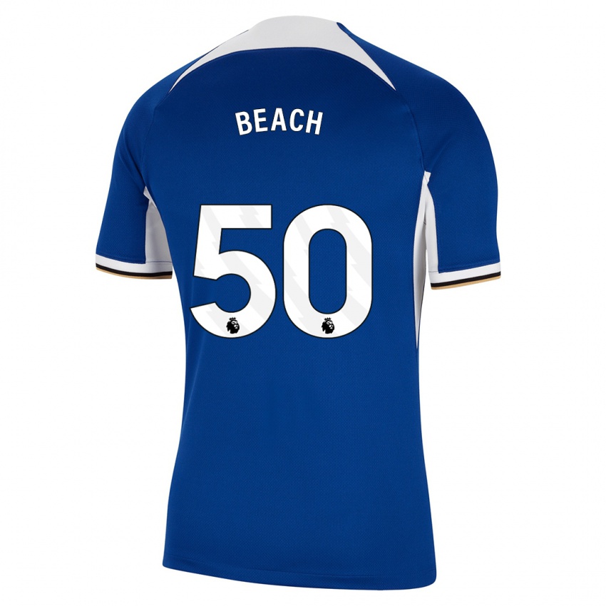 Hombre Camiseta Eddie Beach #50 Azul 1ª Equipación 2023/24 La Camisa Perú