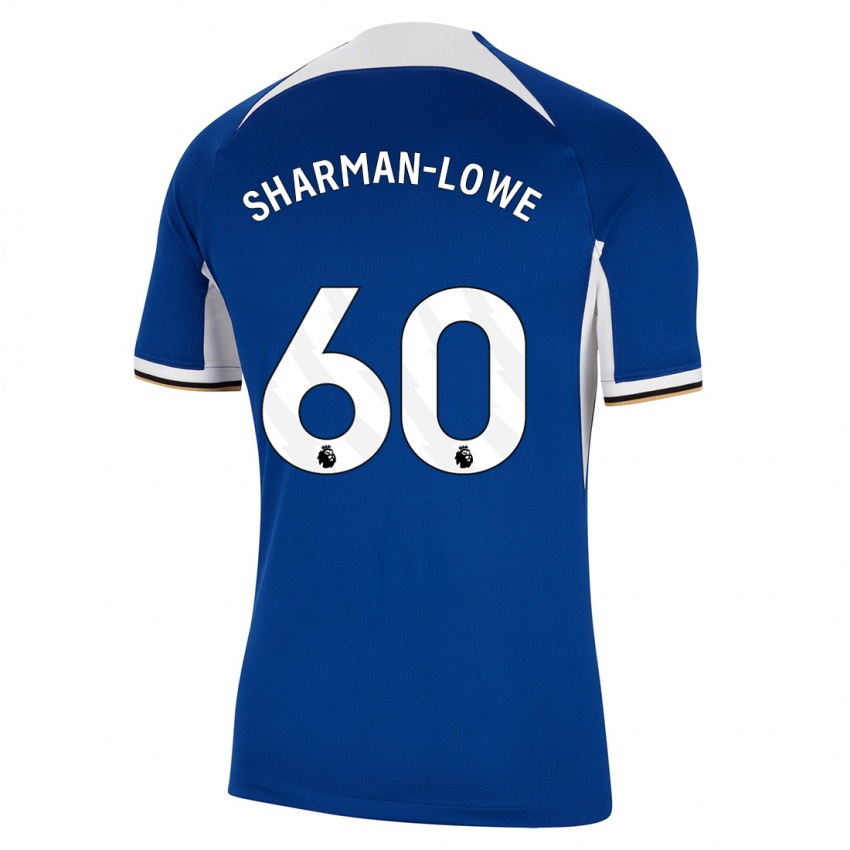 Hombre Camiseta Teddy Sharman-Lowe #60 Azul 1ª Equipación 2023/24 La Camisa Perú