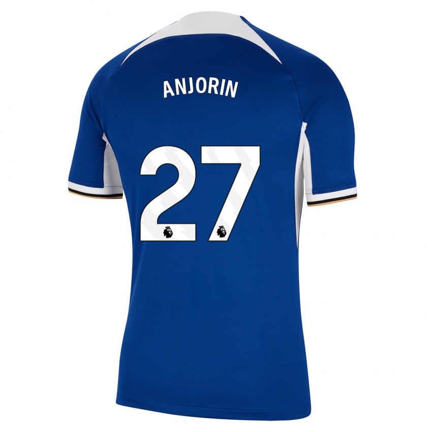 Hombre Camiseta Tino Anjorin #27 Azul 1ª Equipación 2023/24 La Camisa Perú