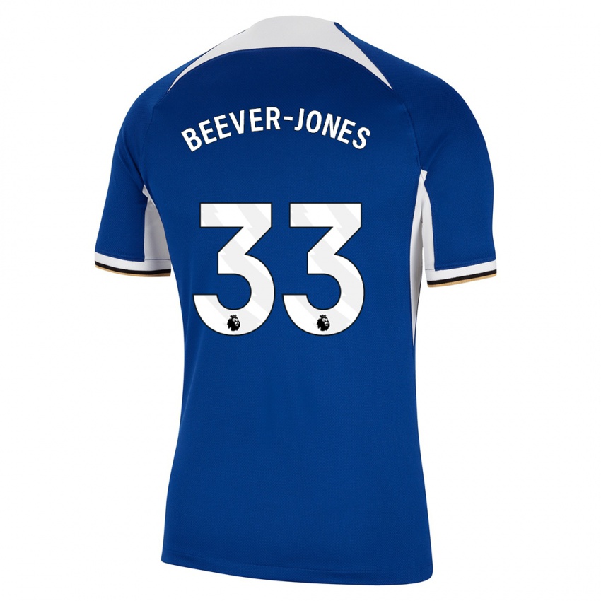 Hombre Camiseta Aggie Beever-Jones #33 Azul 1ª Equipación 2023/24 La Camisa Perú