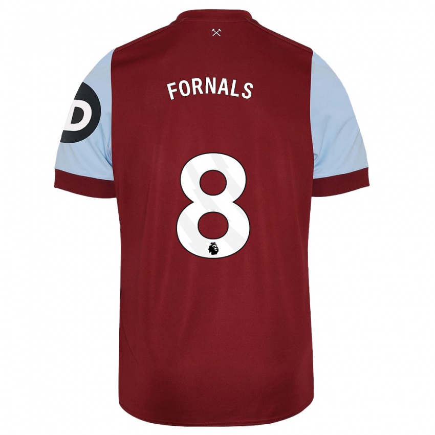 Hombre Camiseta Pablo Fornals #8 Granate 1ª Equipación 2023/24 La Camisa Perú