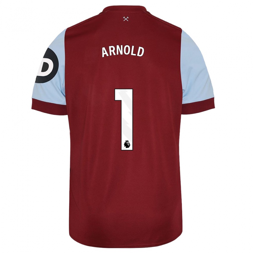 Hombre Camiseta Mackenzie Arnold #1 Granate 1ª Equipación 2023/24 La Camisa Perú