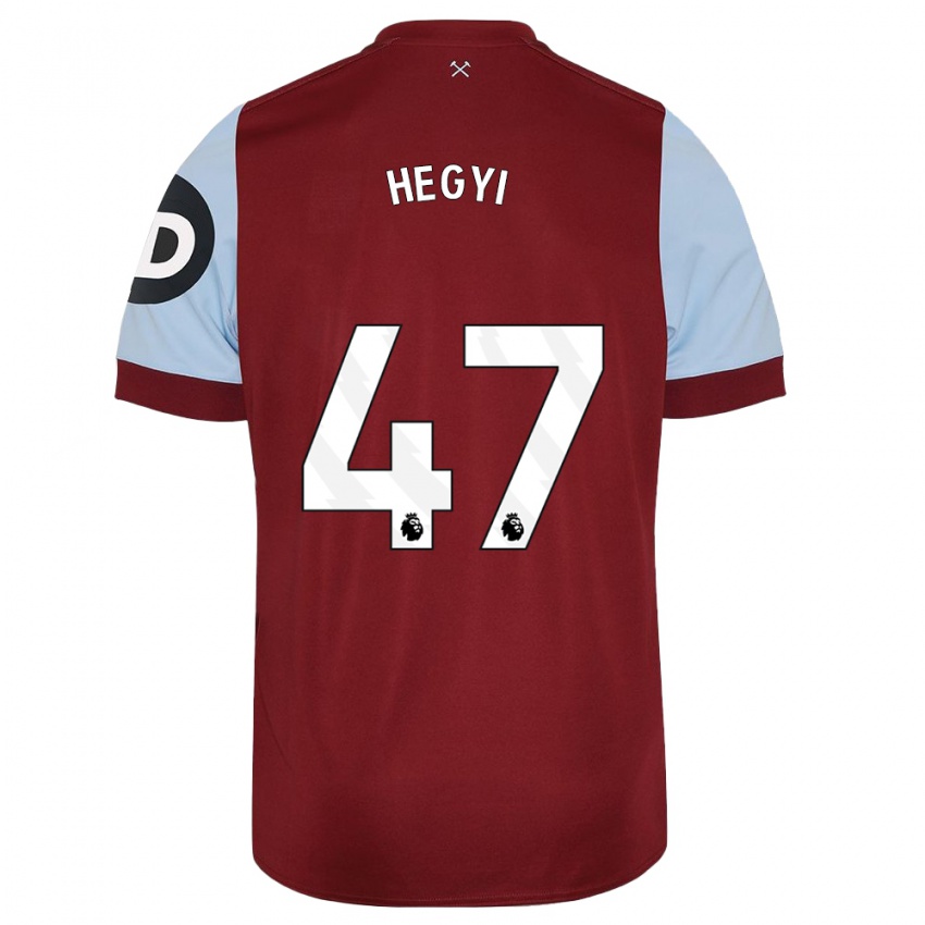 Hombre Camiseta Krisztian Hegyi #47 Granate 1ª Equipación 2023/24 La Camisa Perú