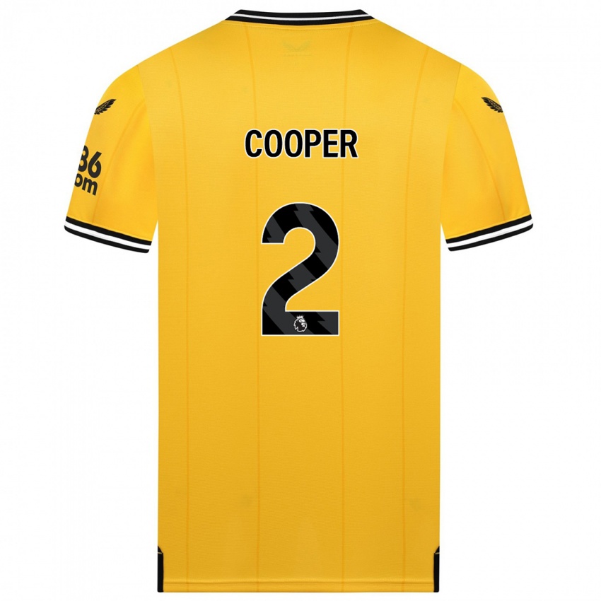 Hombre Camiseta Laura Cooper #2 Amarillo 1ª Equipación 2023/24 La Camisa Perú