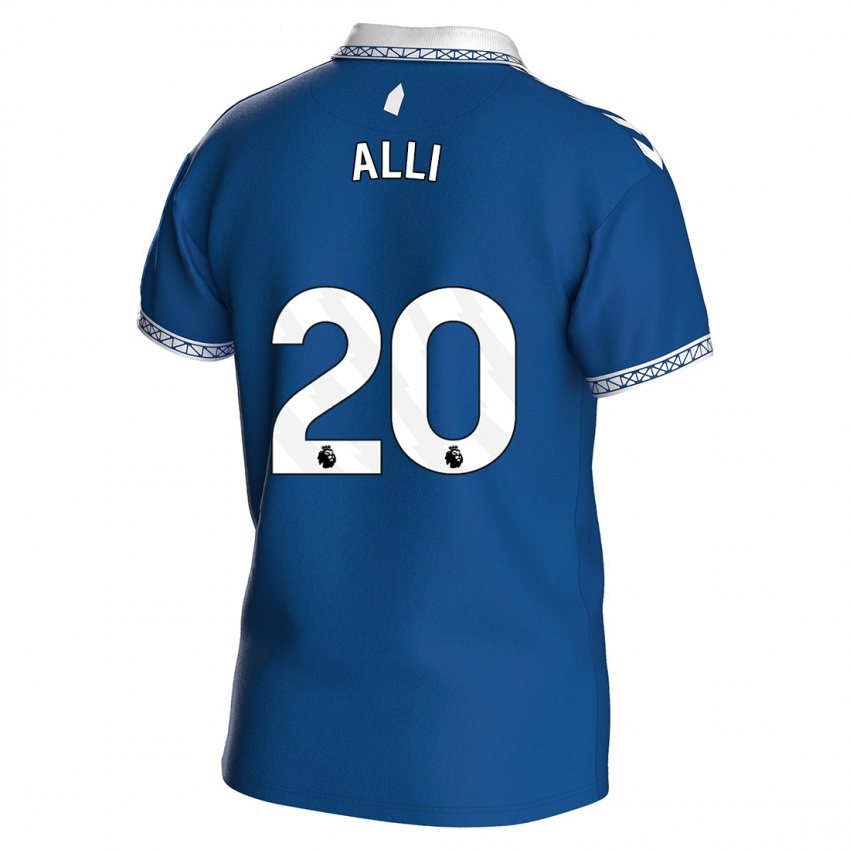 Hombre Camiseta Dele Alli #20 Azul Real 1ª Equipación 2023/24 La Camisa Perú