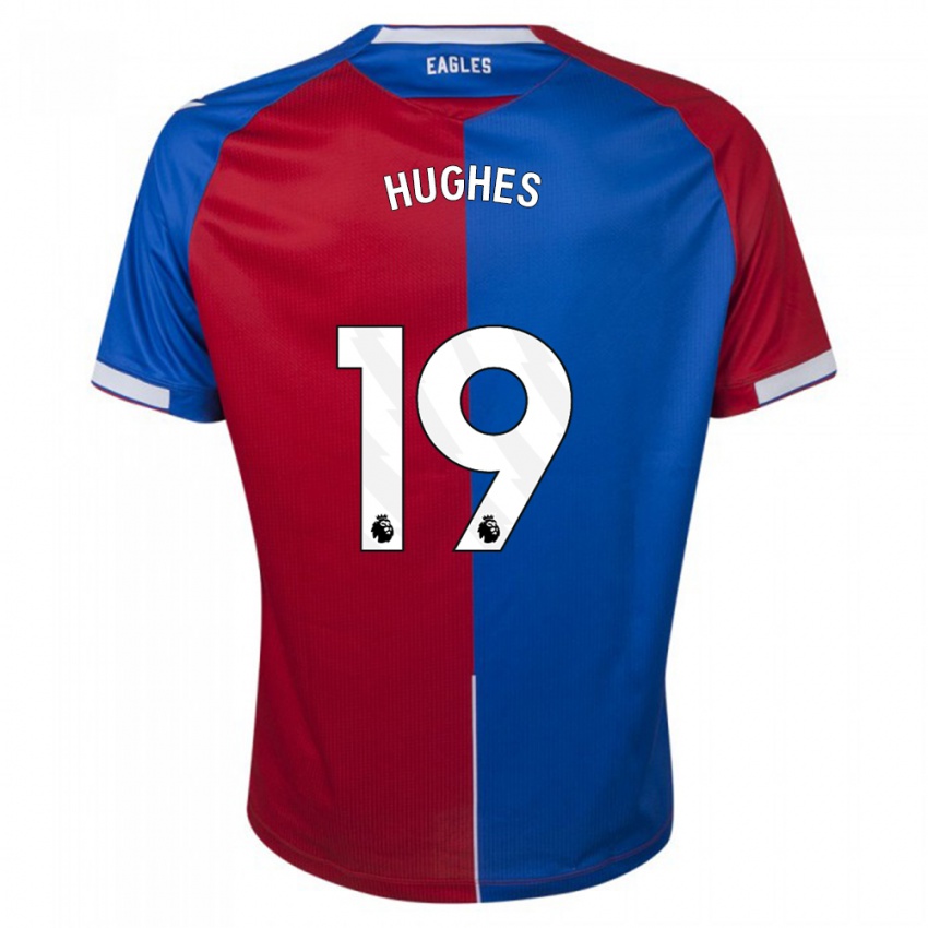 Hombre Camiseta Will Hughes #19 Rojo Azul 1ª Equipación 2023/24 La Camisa Perú