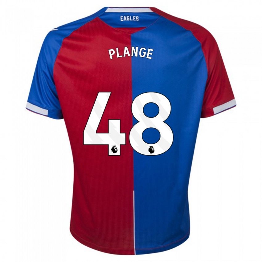 Hombre Camiseta Luke Plange #48 Rojo Azul 1ª Equipación 2023/24 La Camisa Perú