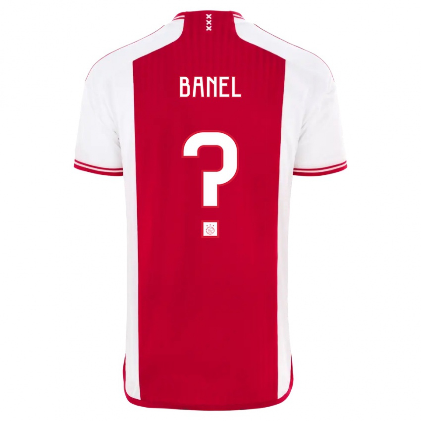 Hombre Camiseta Jaydon Banel #0 Rojo Blanco 1ª Equipación 2023/24 La Camisa Perú