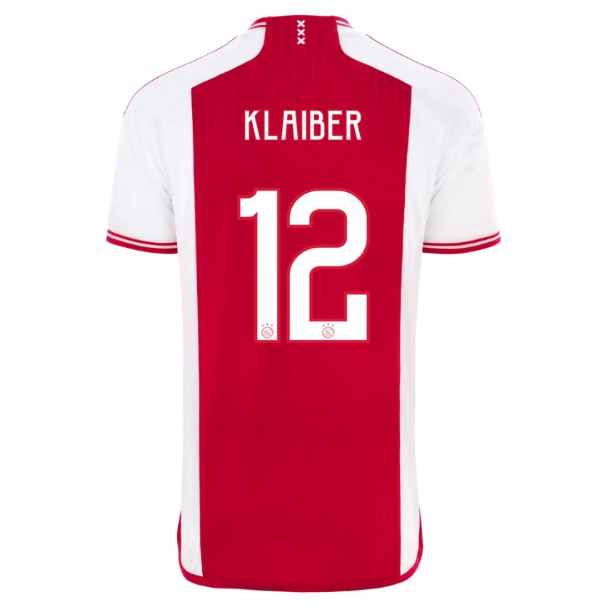 Hombre Camiseta Sean Klaiber #12 Rojo Blanco 1ª Equipación 2023/24 La Camisa Perú