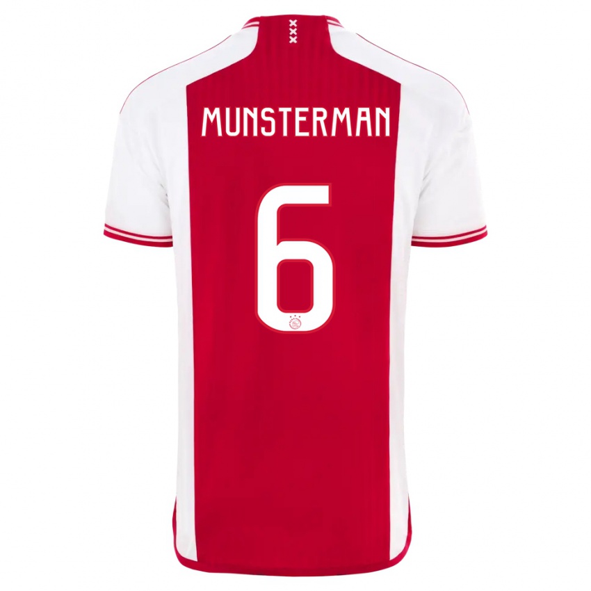 Hombre Camiseta Marthe Munsterman #6 Rojo Blanco 1ª Equipación 2023/24 La Camisa Perú