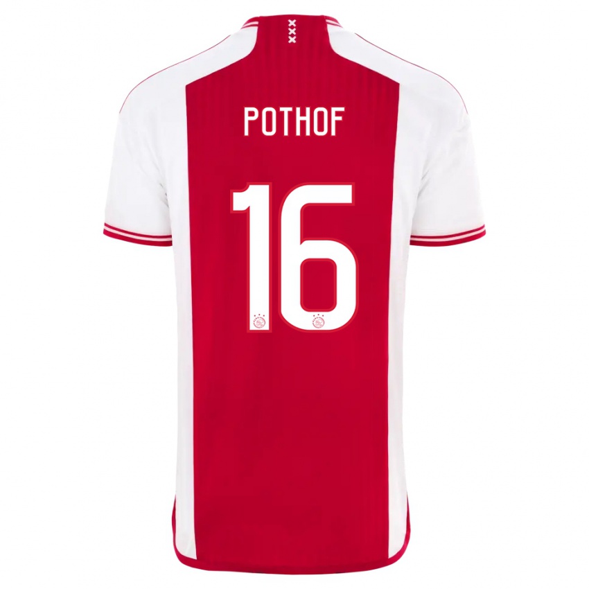 Hombre Camiseta Isa Pothof #16 Rojo Blanco 1ª Equipación 2023/24 La Camisa Perú