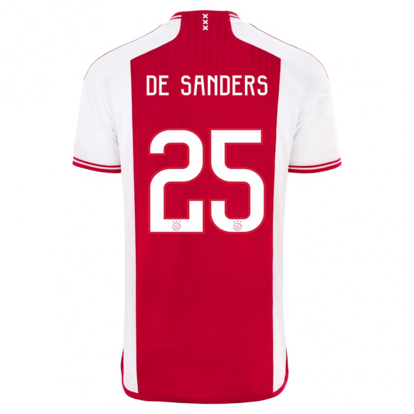 Hombre Camiseta Kay-Lee De Sanders #25 Rojo Blanco 1ª Equipación 2023/24 La Camisa Perú