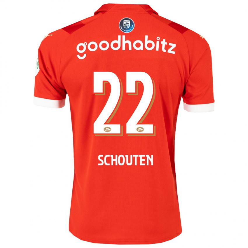 Hombre Camiseta Jerdy Schouten #22 Rojo 1ª Equipación 2023/24 La Camisa Perú