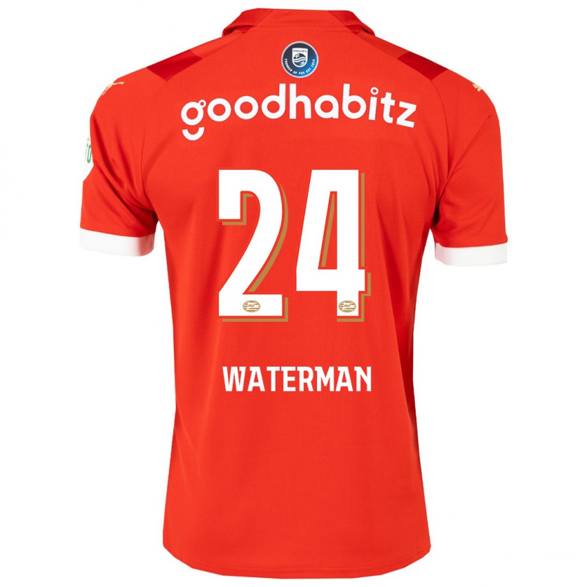 Hombre Camiseta Boy Waterman #24 Rojo 1ª Equipación 2023/24 La Camisa Perú