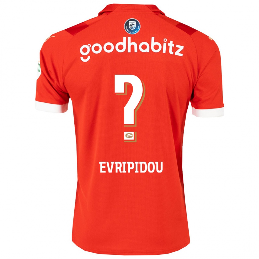 Hombre Camiseta Konstantinos Evripidou #0 Rojo 1ª Equipación 2023/24 La Camisa Perú