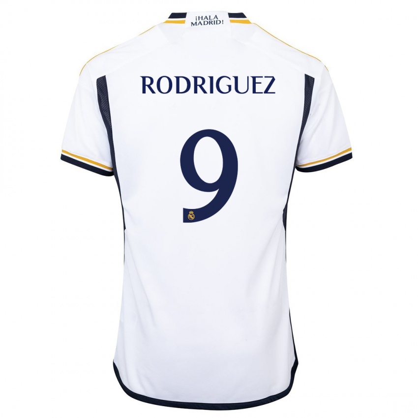 Hombre Camiseta Alvaro Rodriguez #9 Blanco 1ª Equipación 2023/24 La Camisa Perú