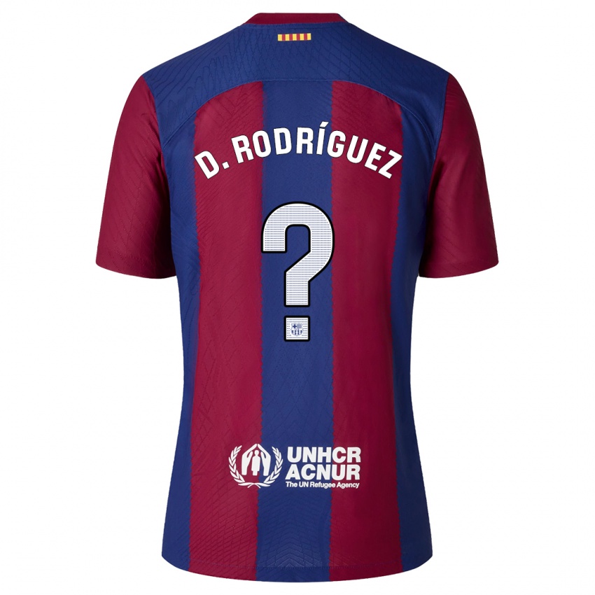 Hombre Camiseta Dani Rodríguez #0 Rojo Azul 1ª Equipación 2023/24 La Camisa Perú