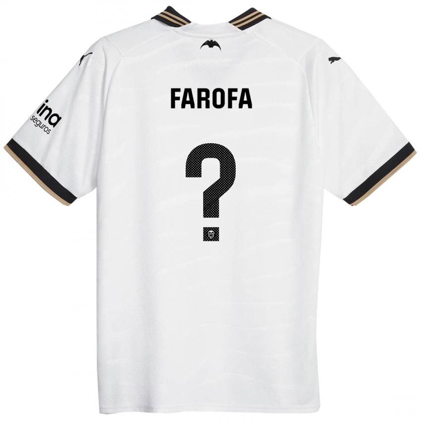 Hombre Camiseta Rodrigo Farofa #0 Blanco 1ª Equipación 2023/24 La Camisa Perú