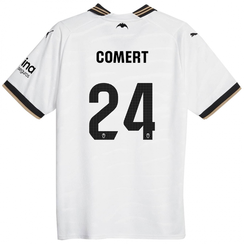 Hombre Camiseta Eray Comert #24 Blanco 1ª Equipación 2023/24 La Camisa Perú