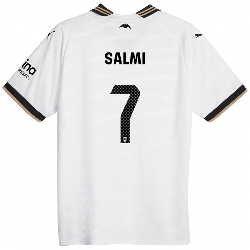 Hombre Camiseta Iina Salmi #7 Blanco 1ª Equipación 2023/24 La Camisa Perú