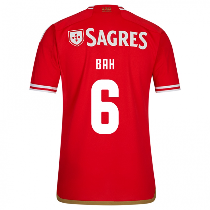 Hombre Camiseta Alexander Bah #6 Rojo 1ª Equipación 2023/24 La Camisa Perú