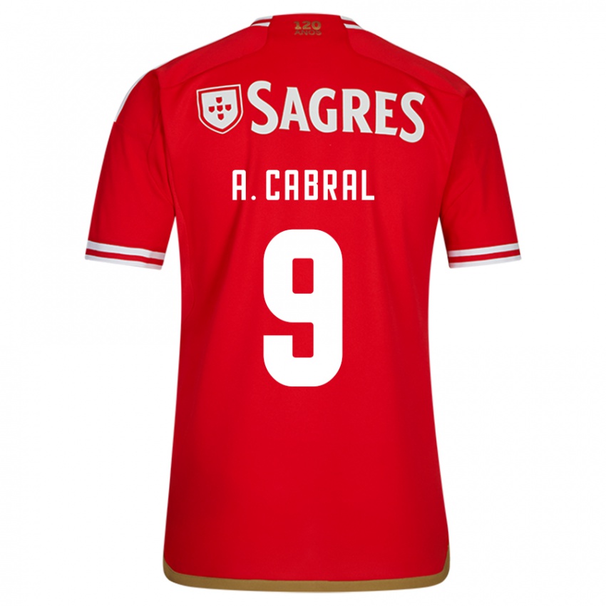 Hombre Camiseta Arthur Cabral #9 Rojo 1ª Equipación 2023/24 La Camisa Perú