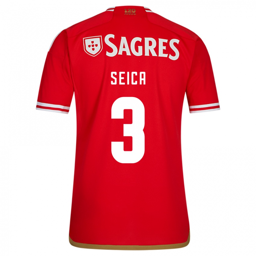 Hombre Camiseta Ana Seica #3 Rojo 1ª Equipación 2023/24 La Camisa Perú