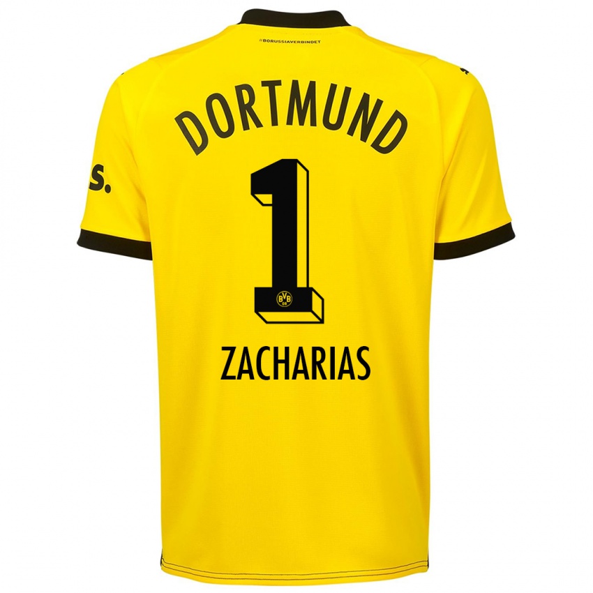 Hombre Camiseta Marlon Zacharias #1 Amarillo 1ª Equipación 2023/24 La Camisa Perú