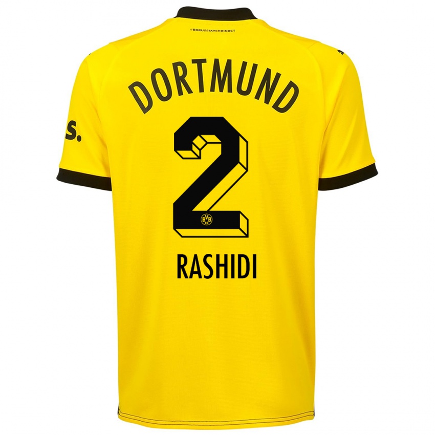 Hombre Camiseta William Rashidi #2 Amarillo 1ª Equipación 2023/24 La Camisa Perú