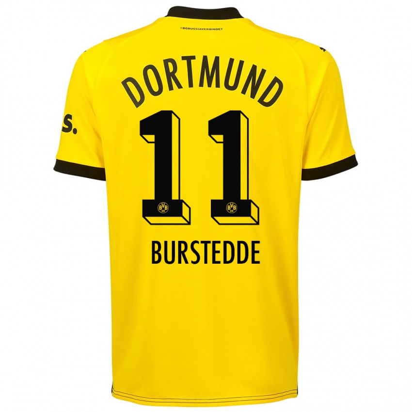 Hombre Camiseta Joshua Burstedde #11 Amarillo 1ª Equipación 2023/24 La Camisa Perú