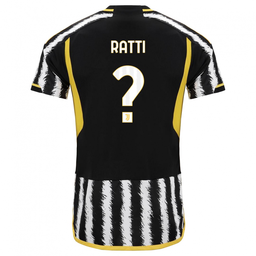 Hombre Camiseta Leonardo Ratti #0 Blanco Negro 1ª Equipación 2023/24 La Camisa Perú