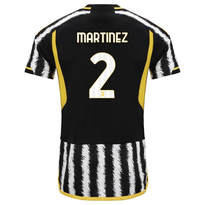 Hombre Camiseta Bruno Martinez #2 Blanco Negro 1ª Equipación 2023/24 La Camisa Perú