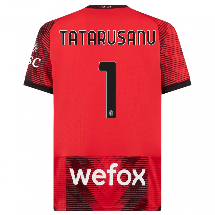 Hombre Camiseta Ciprian Tatarusanu #1 Negro Rojo 1ª Equipación 2023/24 La Camisa Perú