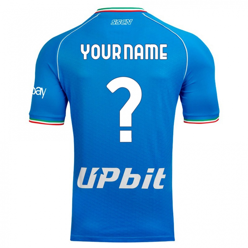 Hombre Camiseta Su Nombre #0 Cielo Azul 1ª Equipación 2023/24 La Camisa Perú