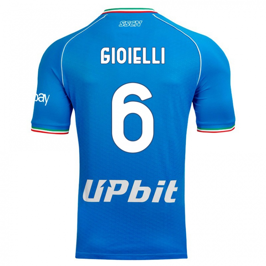 Hombre Camiseta Francesco Gioielli #6 Cielo Azul 1ª Equipación 2023/24 La Camisa Perú